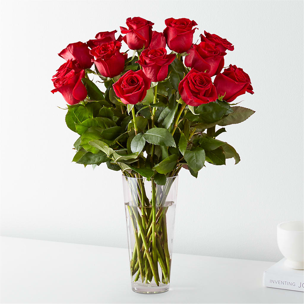 Long Stem Red Rose Bouquet – GOOSEBERRIES FLOWER SHOP BY BERKOT'S, Twin Lakes WI