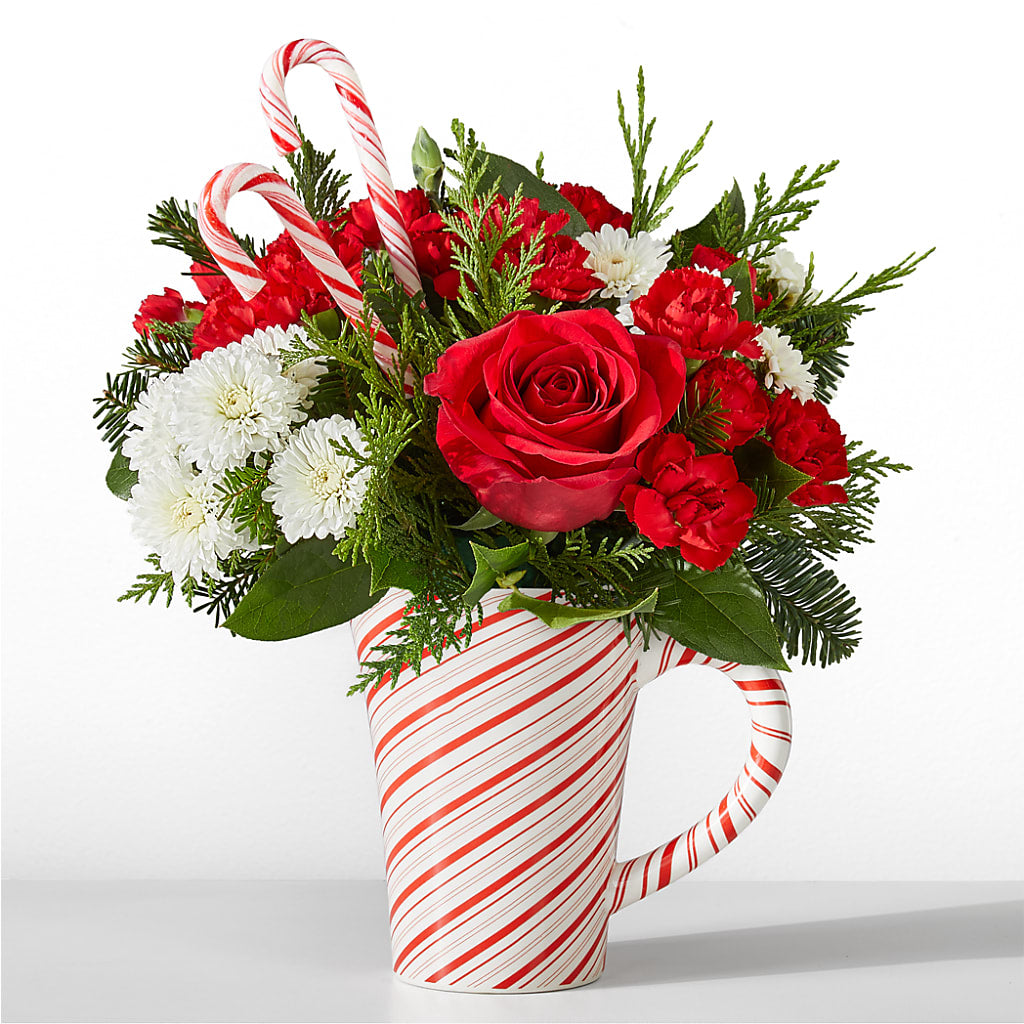 Peppermint Swirl Mug – GOOSEBERRIES FLOWER SHOP BY BERKOT'S, Twin Lakes WI