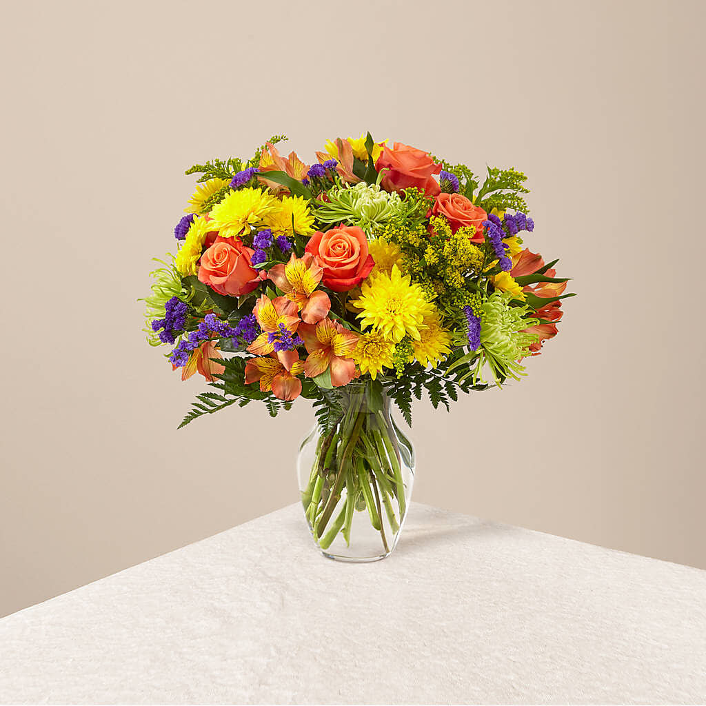 Marmalade Skies Bouquet – GOOSEBERRIES FLOWER SHOP BY BERKOT'S, Twin Lakes WI