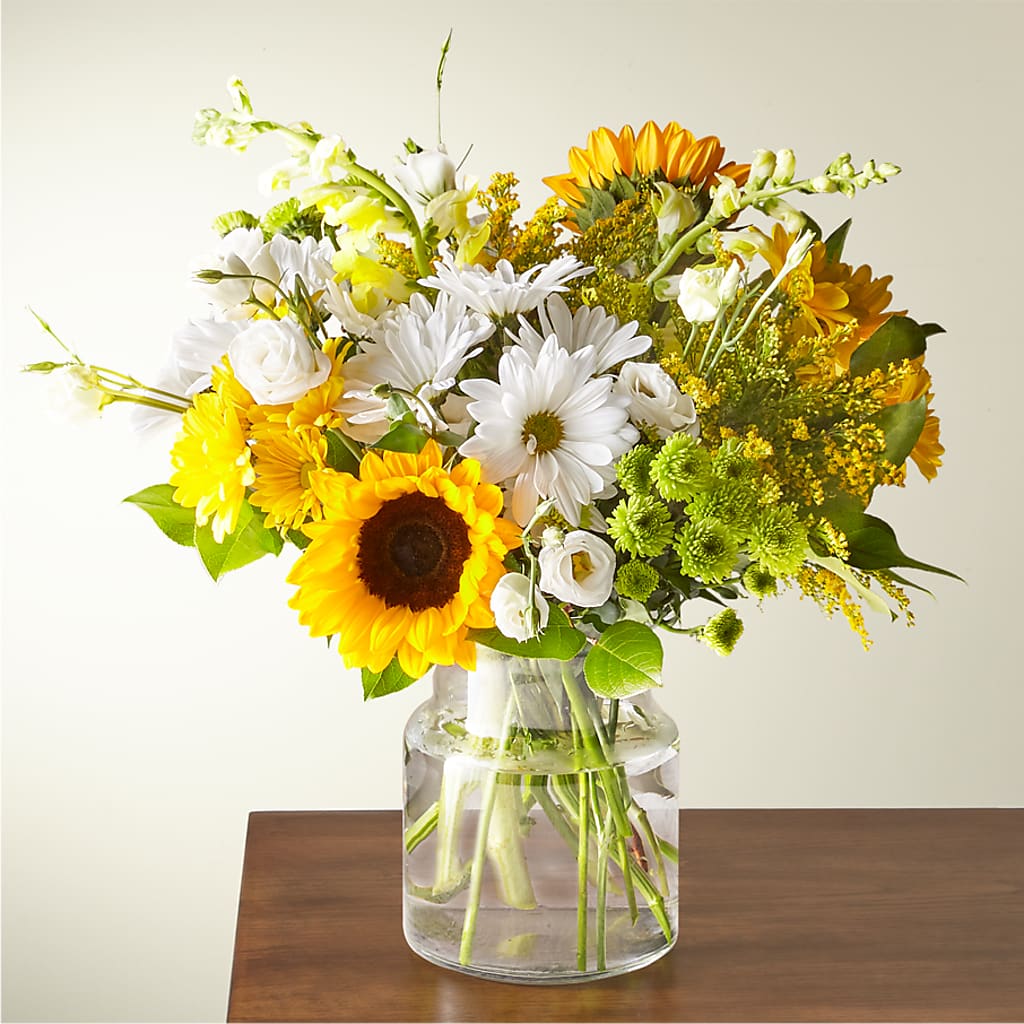 Hello Sunshine Bouquet – GOOSEBERRIES FLOWER SHOP BY BERKOT'S, Twin Lakes WI