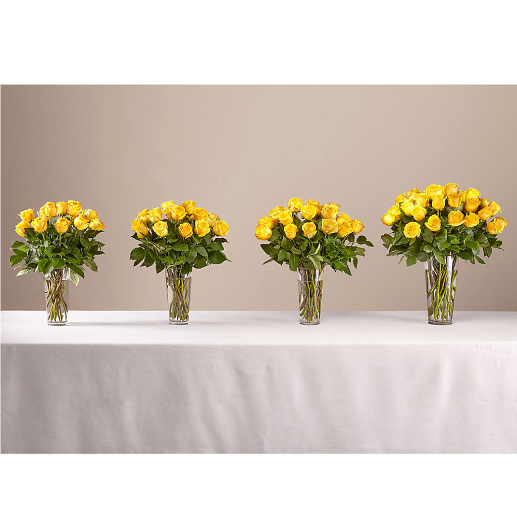 Long Stem Yellow Rose Bouquet – GOOSEBERRIES FLOWER SHOP BY BERKOT'S, Twin Lakes WI