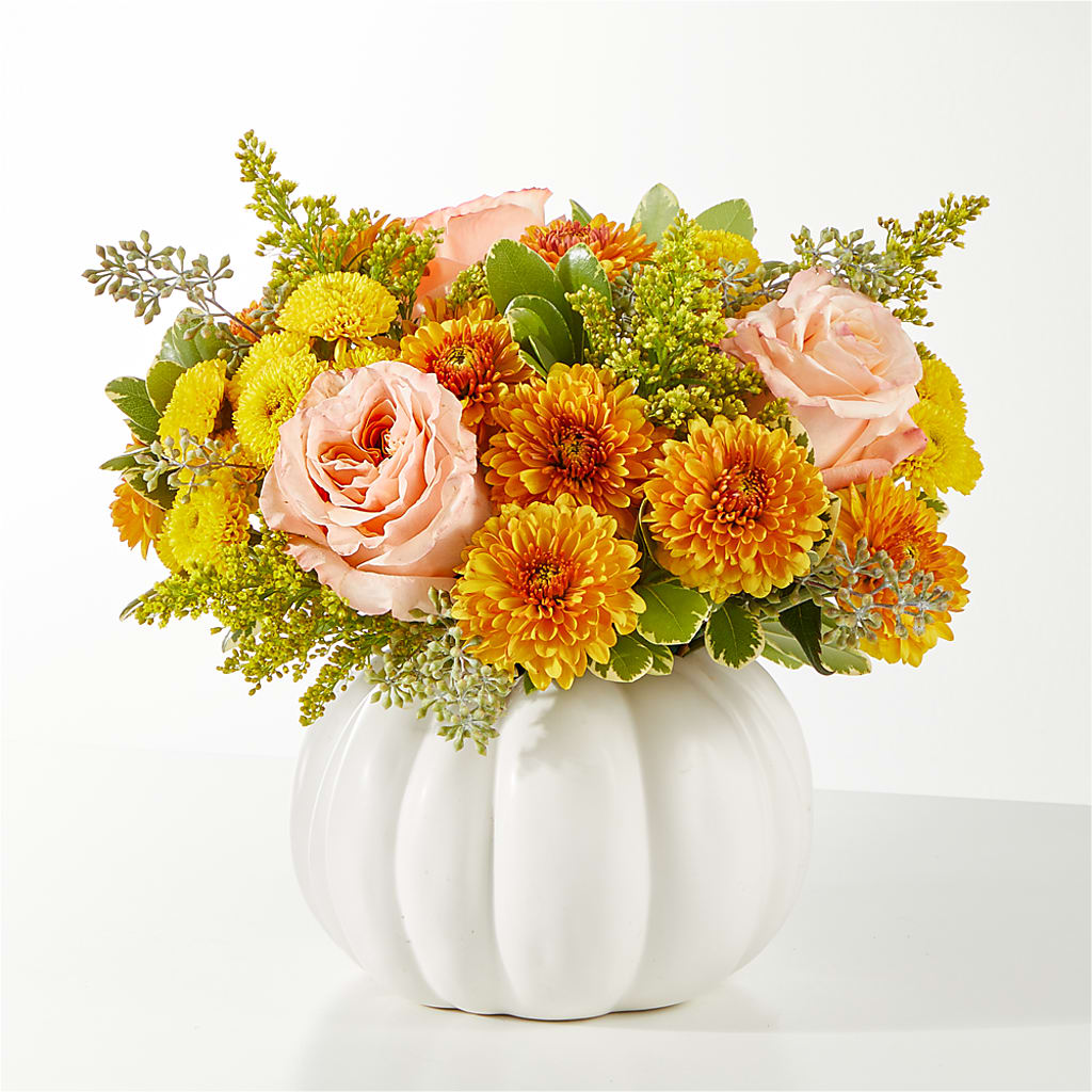 Peachy Pumpkin – GOOSEBERRIES FLOWER SHOP BY BERKOT'S, Twin Lakes WI