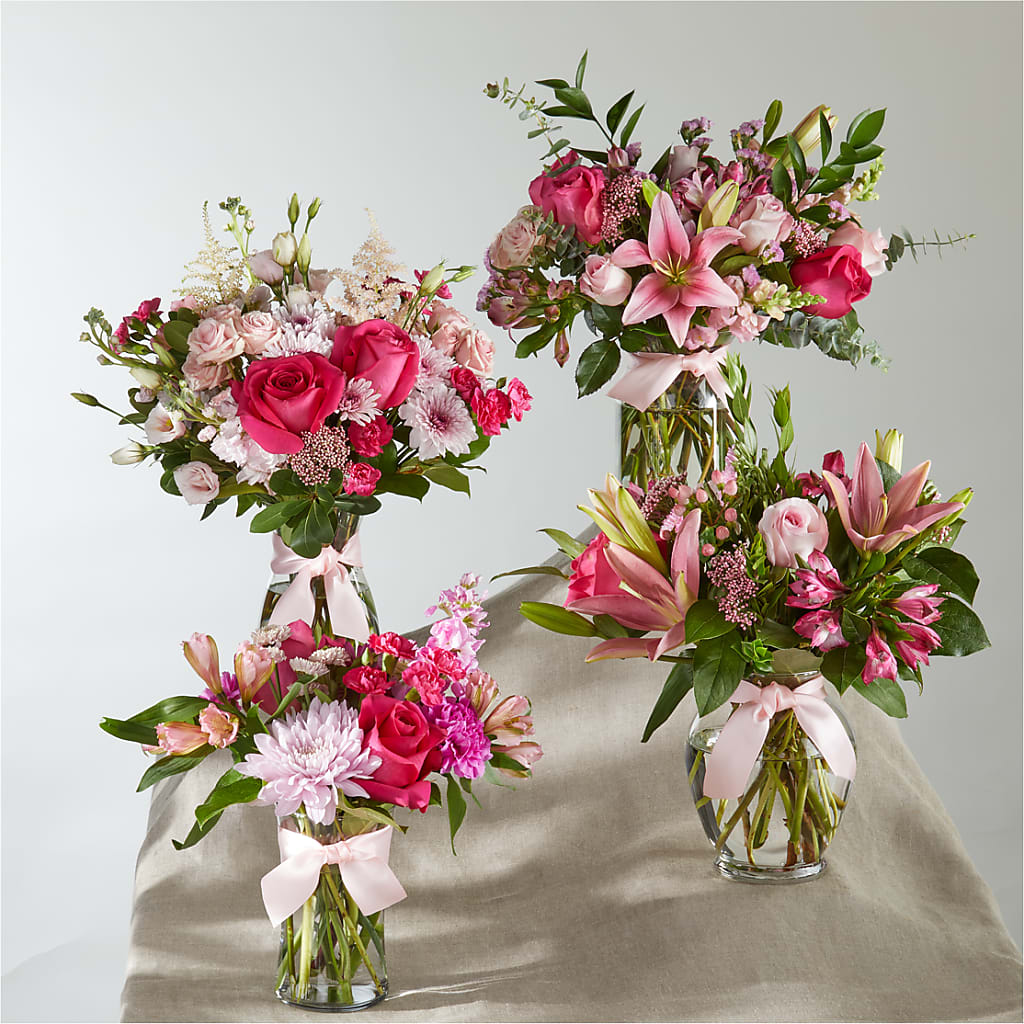 Pink Ribbon - A Florist Original – GOOSEBERRIES FLOWER SHOP BY BERKOT'S, Twin Lakes WI