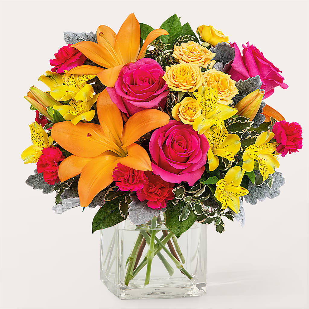 To the Tropics Bouquet – GOOSEBERRIES FLOWER SHOP BY BERKOT'S, Twin Lakes WI