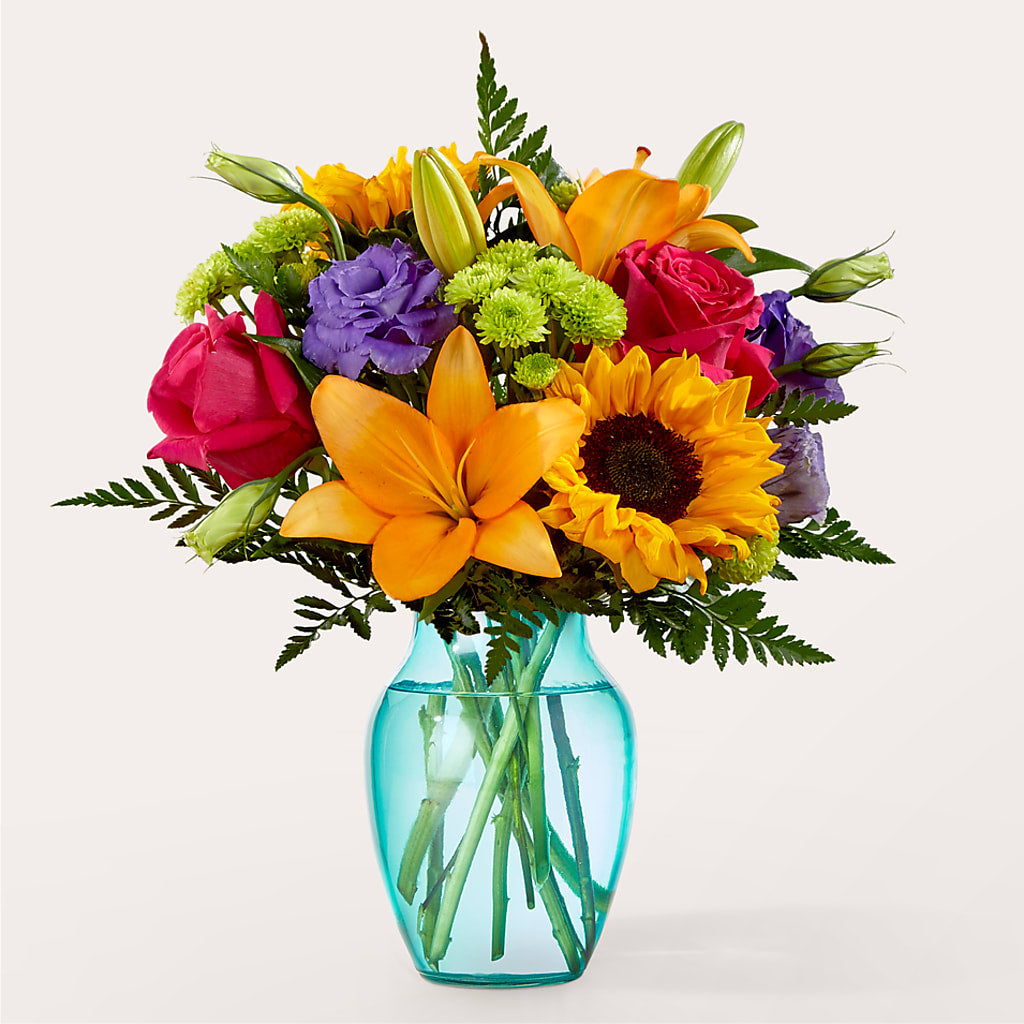 Double Rainbow Bouquet – GOOSEBERRIES FLOWER SHOP BY BERKOT'S, Twin Lakes WI