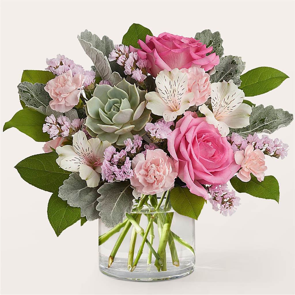 Dusty Rose Bouquet – GOOSEBERRIES FLOWER SHOP BY BERKOT'S, Twin Lakes WI