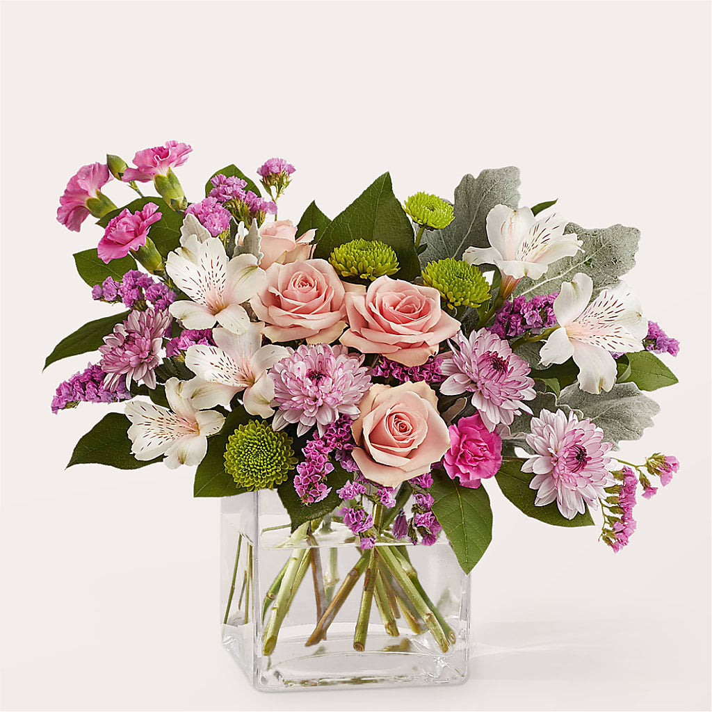 Pink Suede Bouquet – GOOSEBERRIES FLOWER SHOP BY BERKOT'S, Twin Lakes WI