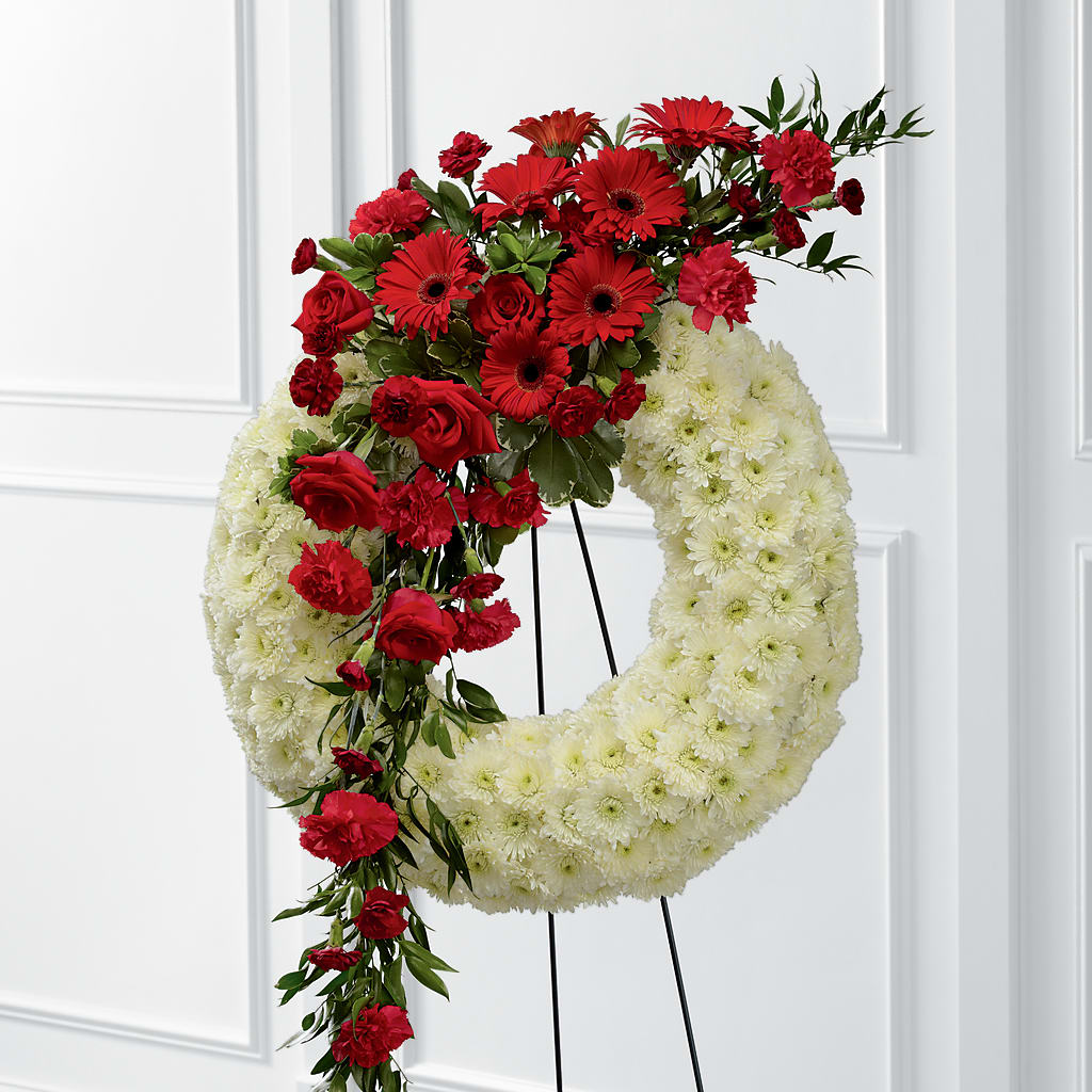 Graceful Tribute Wreath – GOOSEBERRIES FLOWER SHOP BY BERKOT'S, Twin Lakes WI
