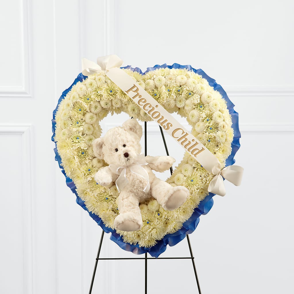 Precious Child Standing Heart – GOOSEBERRIES FLOWER SHOP BY BERKOT'S, Twin Lakes WI