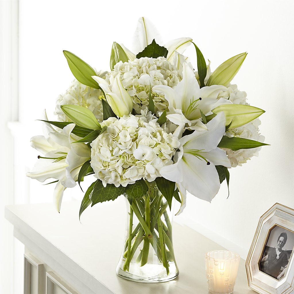 Compassionate Lily Bouquet – GOOSEBERRIES FLOWER SHOP BY BERKOT'S, Twin Lakes WI