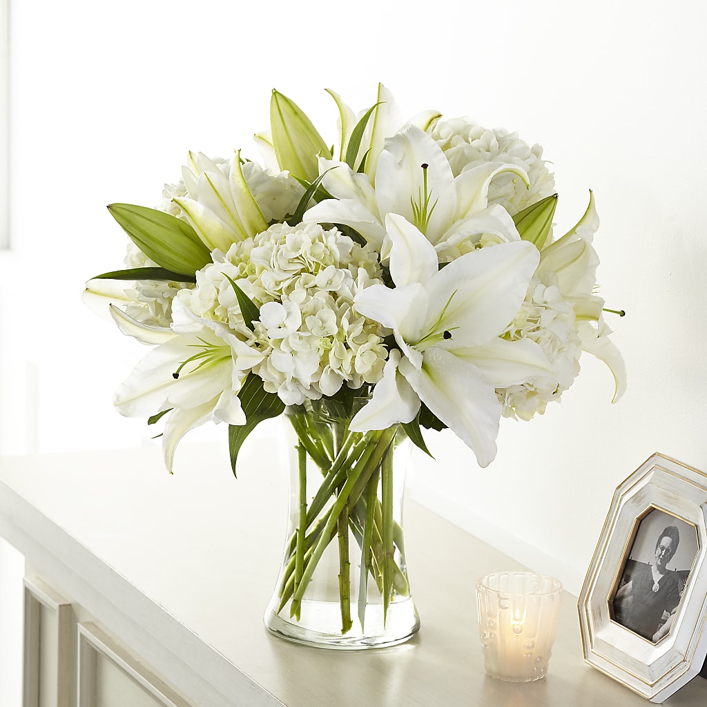 Compassionate Lily Bouquet – GOOSEBERRIES FLOWER SHOP BY BERKOT'S, Twin Lakes WI