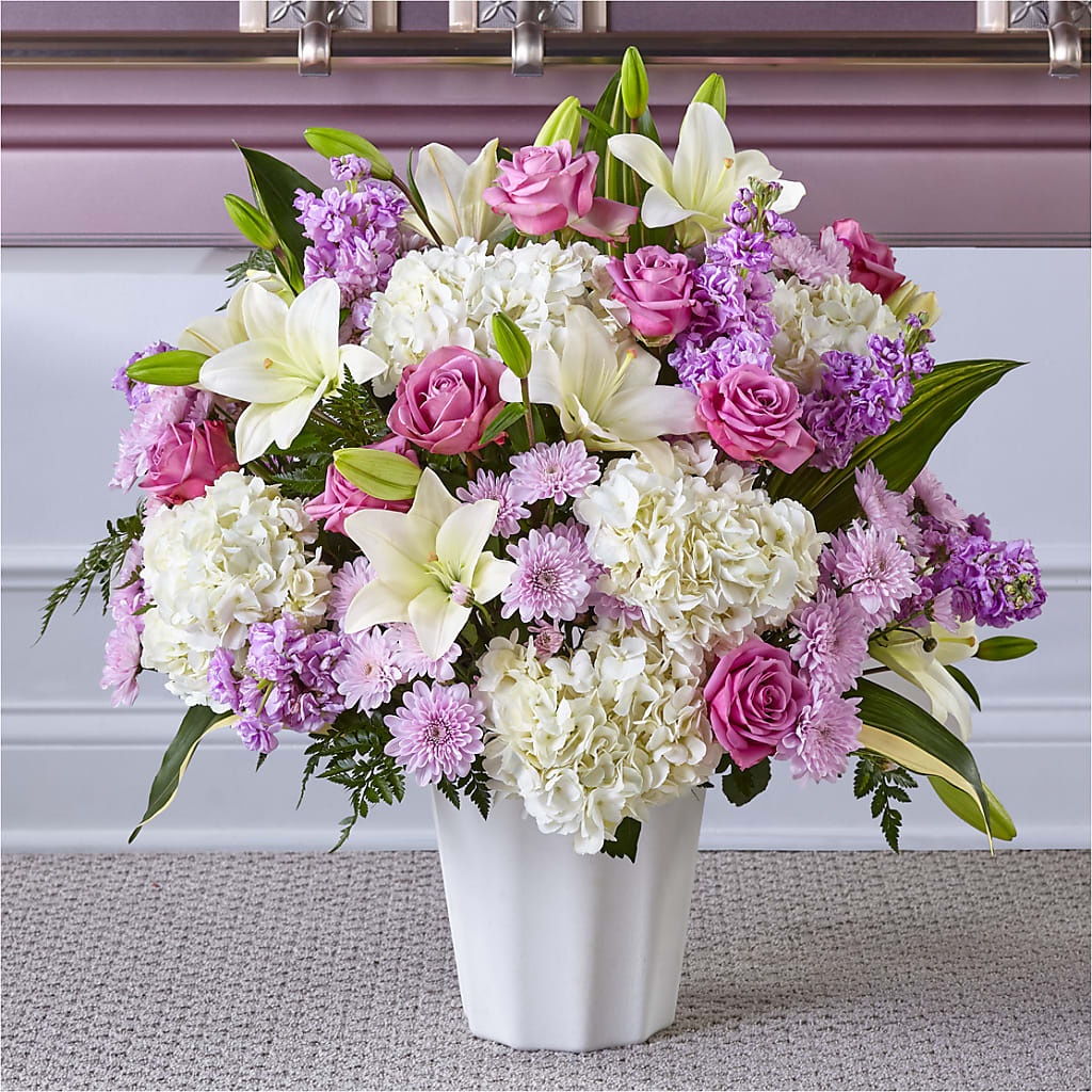 Heaven Sent Floor Basket – GOOSEBERRIES FLOWER SHOP BY BERKOT'S, Twin Lakes WI
