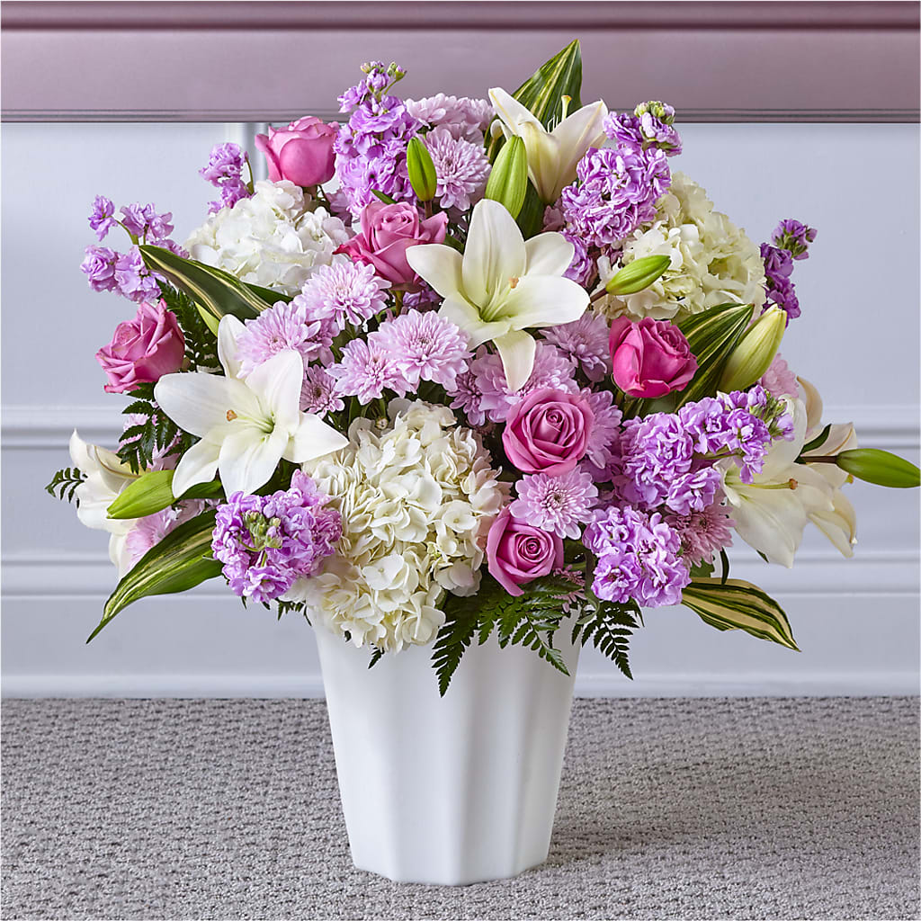 Heaven Sent Floor Basket – GOOSEBERRIES FLOWER SHOP BY BERKOT'S, Twin Lakes WI
