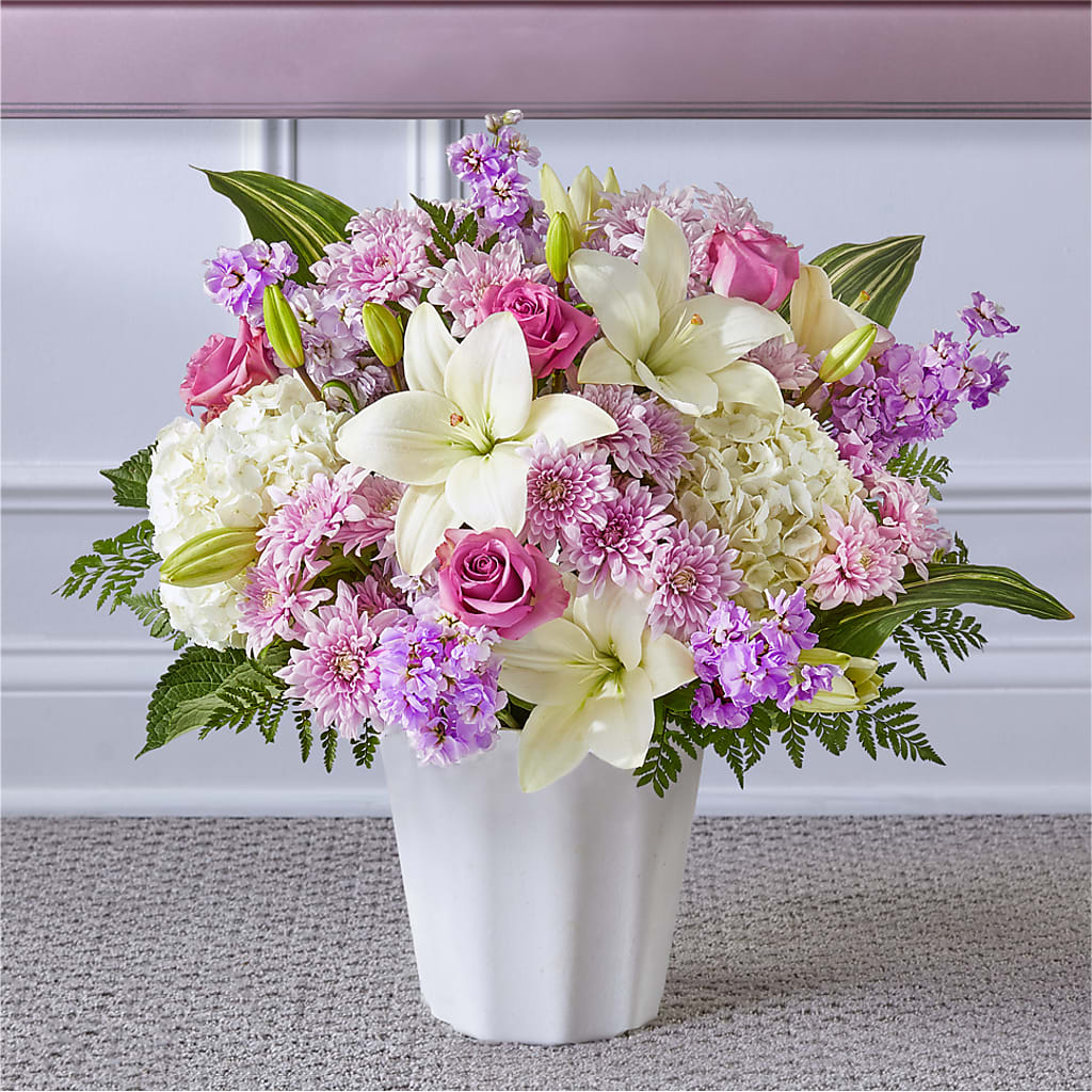 Heaven Sent Floor Basket – GOOSEBERRIES FLOWER SHOP BY BERKOT'S, Twin Lakes WI