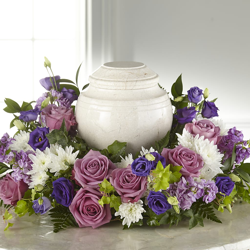 Blooming Sympathy Cremation Adornment – GOOSEBERRIES FLOWER SHOP BY BERKOT'S, Twin Lakes WI