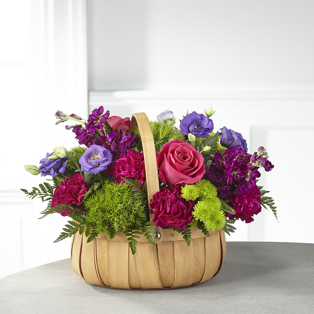 Serene Sanctuary Basket – GOOSEBERRIES FLOWER SHOP BY BERKOT'S, Twin Lakes WI