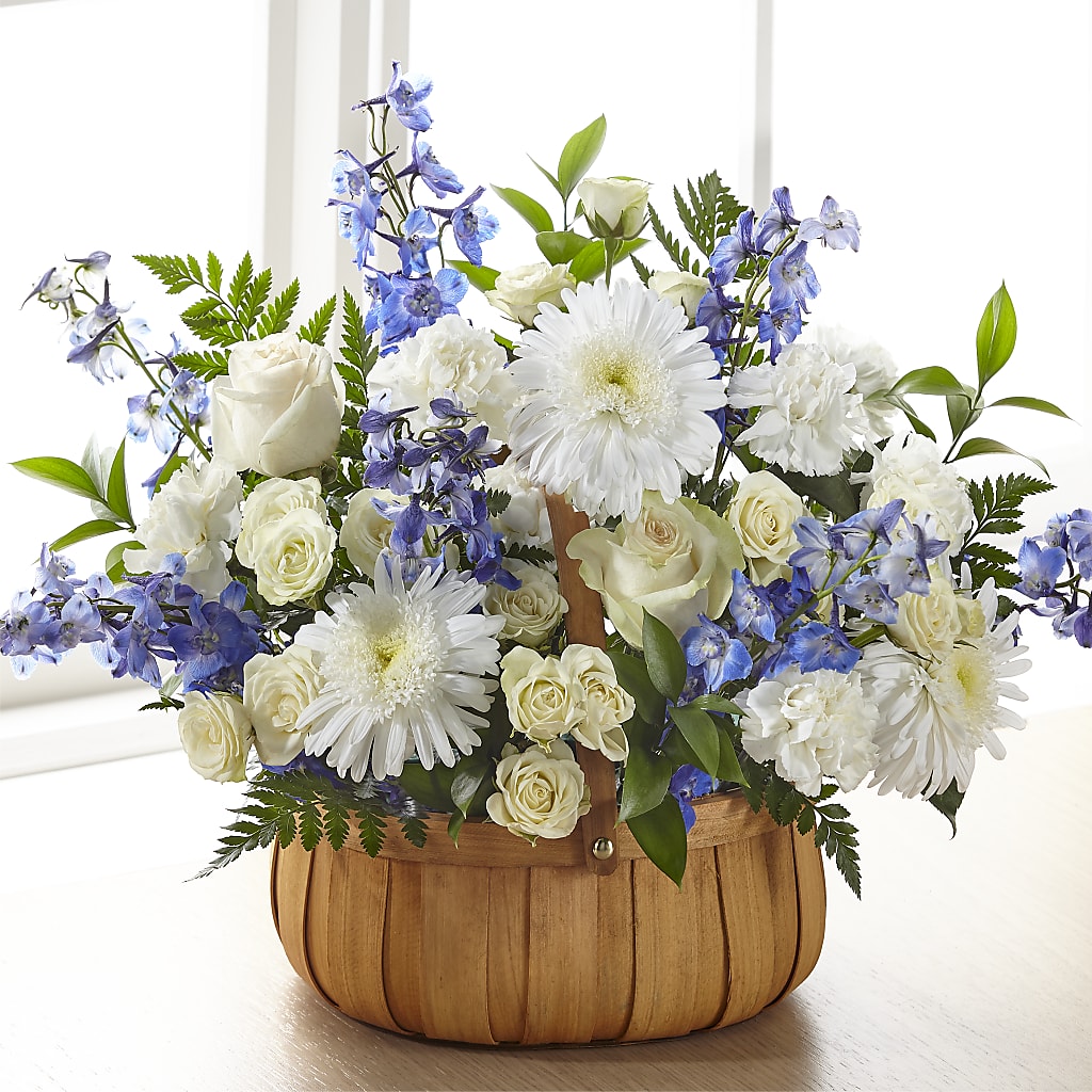 Harmony & Grace Basket – GOOSEBERRIES FLOWER SHOP BY BERKOT'S, Twin Lakes WI