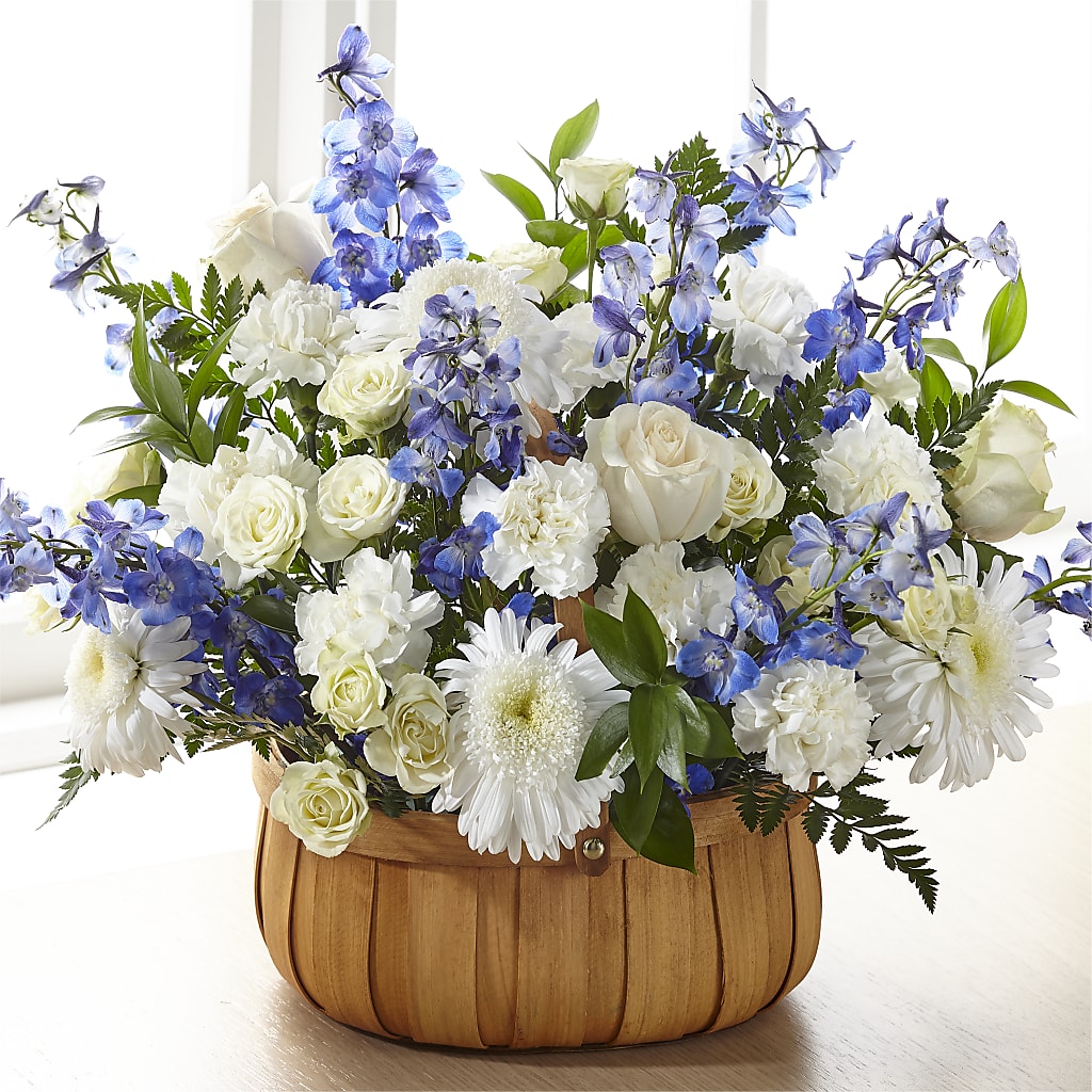 Harmony & Grace Basket – GOOSEBERRIES FLOWER SHOP BY BERKOT'S, Twin Lakes WI