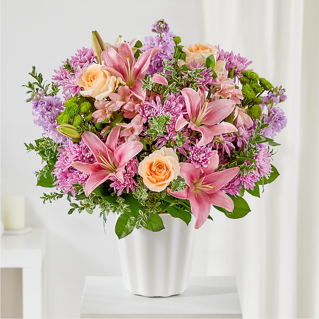 Supportive Embrace Tabletop Basket – GOOSEBERRIES FLOWER SHOP BY BERKOT'S, Twin Lakes WI