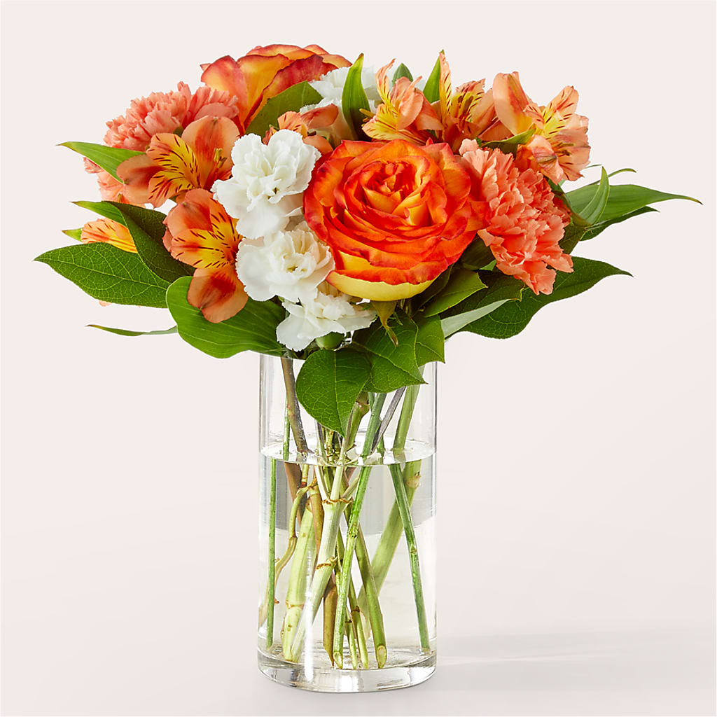 Apricot Glow Bouquet – GOOSEBERRIES FLOWER SHOP BY BERKOT'S, Twin Lakes WI