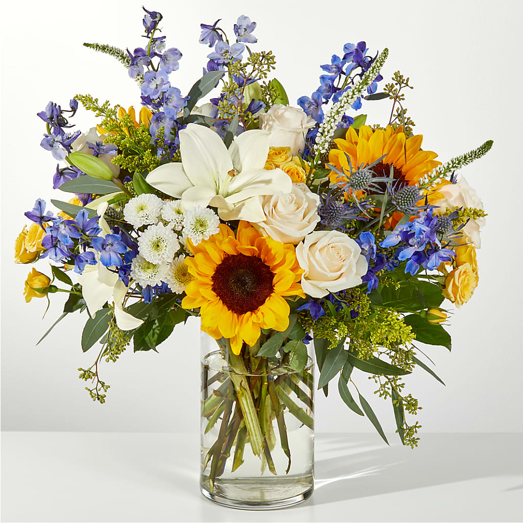 Wonderfully Sunny Bouquet – GOOSEBERRIES FLOWER SHOP BY BERKOT'S, Twin Lakes WI