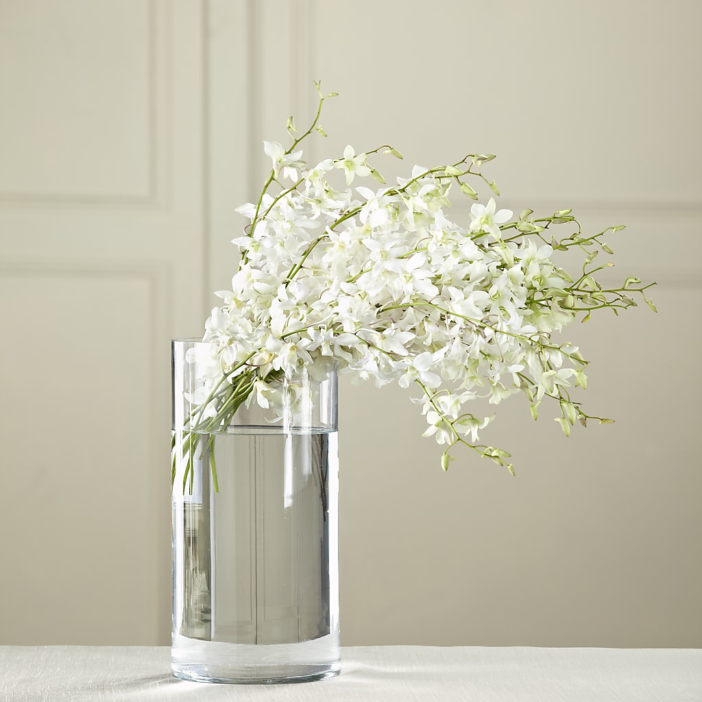 White Dendrobium Bouquet – GOOSEBERRIES FLOWER SHOP BY BERKOT'S, Twin Lakes WI