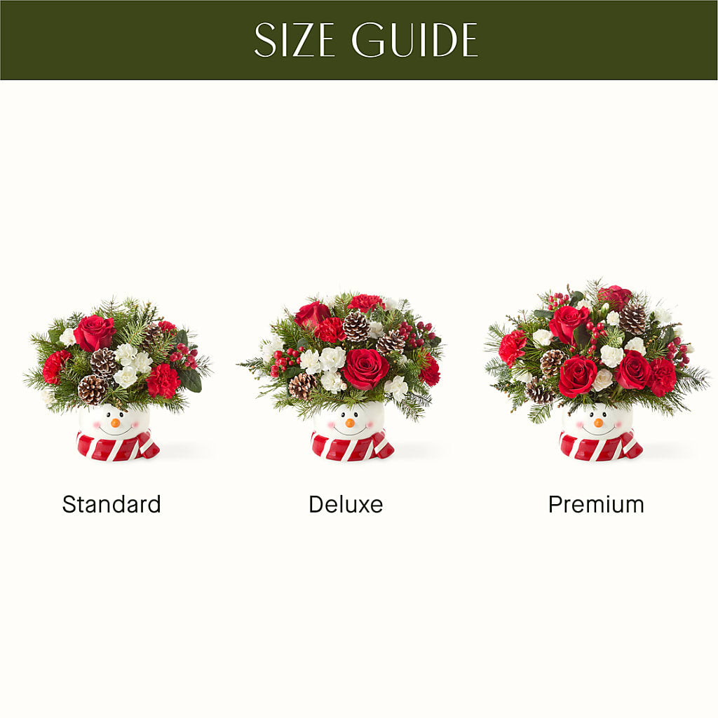 Jolly Snowman Bouquet – GOOSEBERRIES FLOWER SHOP BY BERKOT'S, Twin Lakes WI