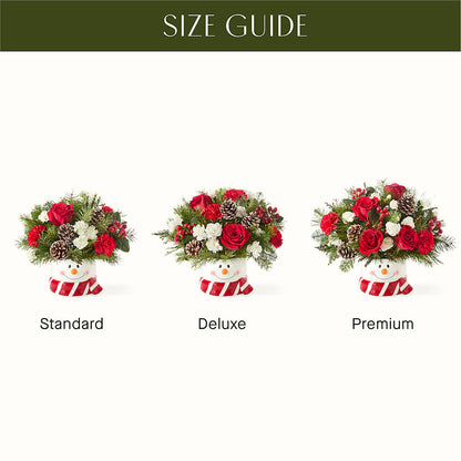 Jolly Snowman Bouquet – GOOSEBERRIES FLOWER SHOP BY BERKOT'S, Twin Lakes WI