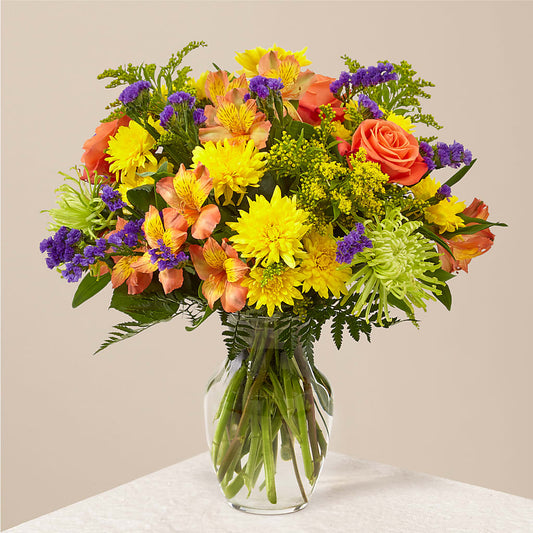 Marmalade Skies Bouquet – GOOSEBERRIES FLOWER SHOP BY BERKOT'S, Twin Lakes WI