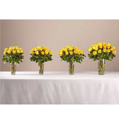 Long Stem Yellow Rose Bouquet – GOOSEBERRIES FLOWER SHOP BY BERKOT'S, Twin Lakes WI