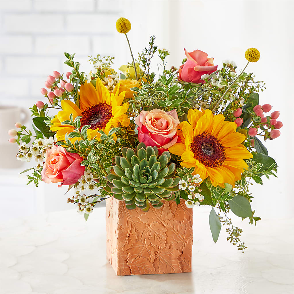 Sunflower Season Bouquet – GOOSEBERRIES FLOWER SHOP BY BERKOT'S, Twin Lakes WI