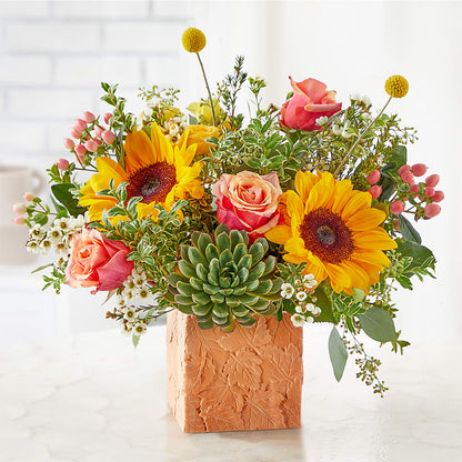 Sunflower Season Bouquet – GOOSEBERRIES FLOWER SHOP BY BERKOT'S, Twin Lakes WI