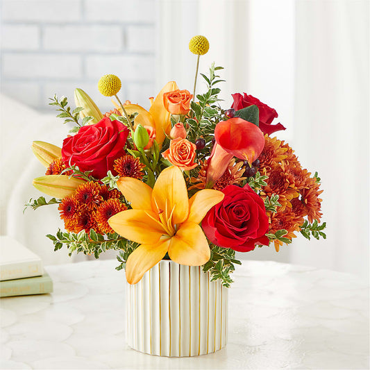 Scarlet Skies Bouquet – GOOSEBERRIES FLOWER SHOP BY BERKOT'S, Twin Lakes WI