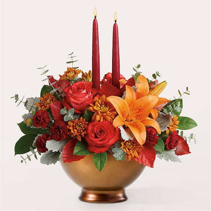 Fruits of Fall Centerpiece – GOOSEBERRIES FLOWER SHOP BY BERKOT'S, Twin Lakes WI