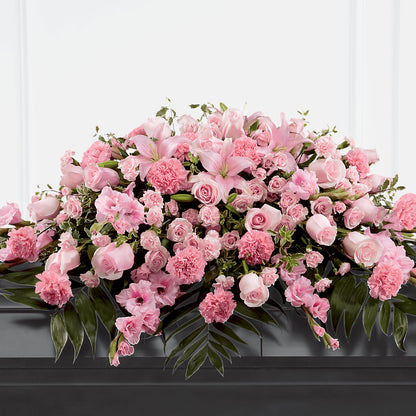 Garden of Comfort Casket Spray (Standard) – GOOSEBERRIES FLOWER SHOP BY BERKOT'S, Twin Lakes WI