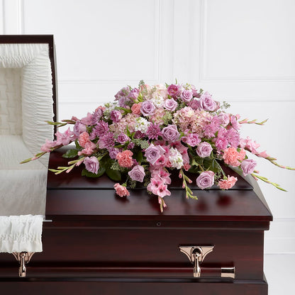 Immorata Casket Spray – GOOSEBERRIES FLOWER SHOP BY BERKOT'S, Twin Lakes WI