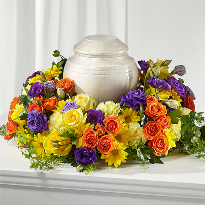 Blossoms of Remembrance Cremation Adornment – GOOSEBERRIES FLOWER SHOP BY BERKOT'S, Twin Lakes WI