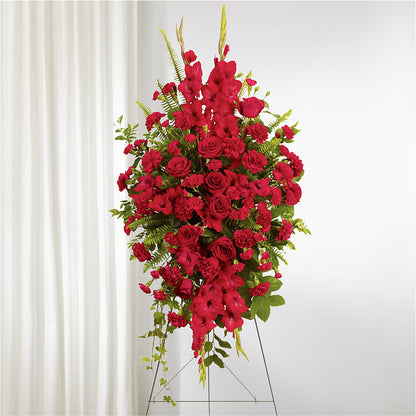 From the Heart Standing Spray – GOOSEBERRIES FLOWER SHOP BY BERKOT'S, Twin Lakes WI