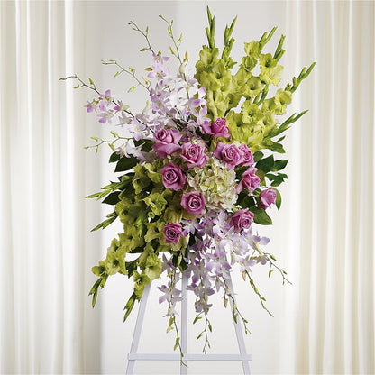 Lasting Legacy Standing Spray – GOOSEBERRIES FLOWER SHOP BY BERKOT'S, Twin Lakes WI