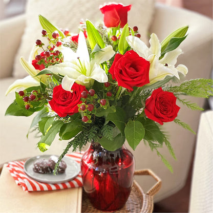 Evergreen Delight Bouquet – GOOSEBERRIES FLOWER SHOP BY BERKOT'S, Twin Lakes WI