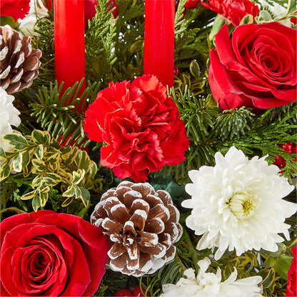Holiday Soiree Centerpiece – GOOSEBERRIES FLOWER SHOP BY BERKOT'S, Twin Lakes WI
