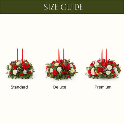 Holiday Soiree Centerpiece – GOOSEBERRIES FLOWER SHOP BY BERKOT'S, Twin Lakes WI