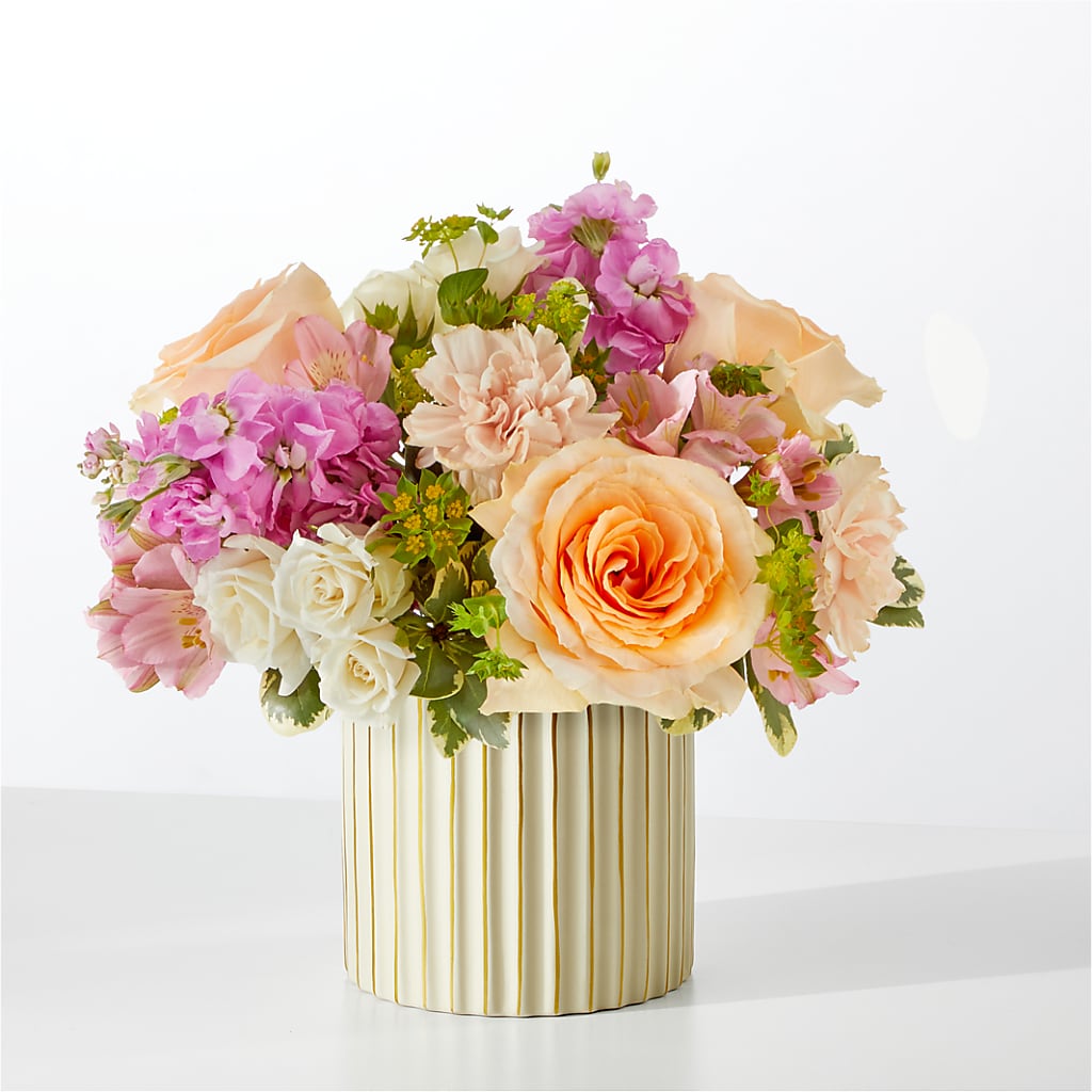 Paradise Bouquet with Ivory Vase – GOOSEBERRIES FLOWER SHOP BY BERKOT'S, Twin Lakes WI