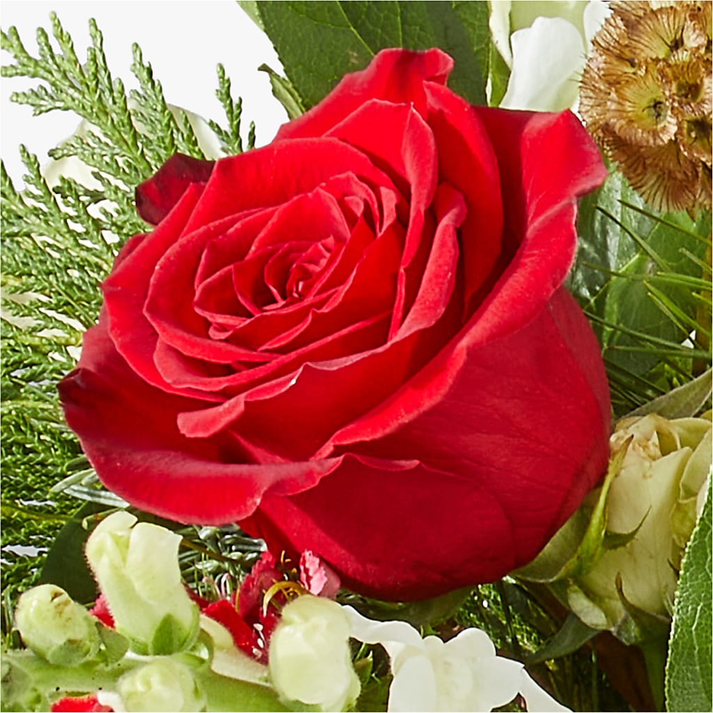 Deck the Halls Bouquet – GOOSEBERRIES FLOWER SHOP BY BERKOT'S, Twin Lakes WI