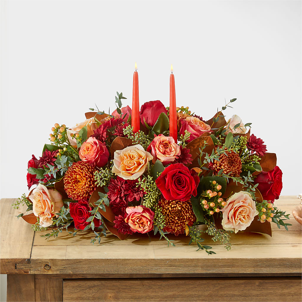 Gather Near Centerpiece – GOOSEBERRIES FLOWER SHOP BY BERKOT'S, Twin Lakes WI