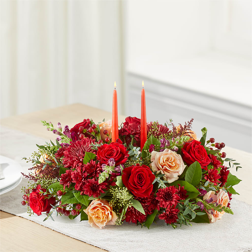 Most Thankful Centerpiece – GOOSEBERRIES FLOWER SHOP BY BERKOT'S, Twin Lakes WI