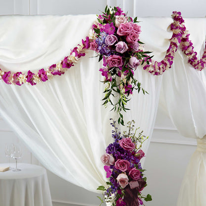 Color & Light Chuppah Decor – GOOSEBERRIES FLOWER SHOP BY BERKOT'S, Twin Lakes WI