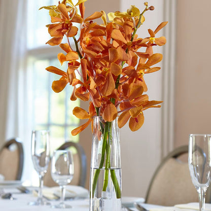 Orange Mokara Bud Vase – GOOSEBERRIES FLOWER SHOP BY BERKOT'S, Twin Lakes WI