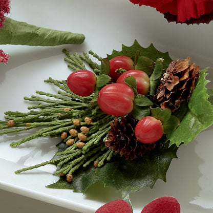 Red Berry Boutonniere – GOOSEBERRIES FLOWER SHOP BY BERKOT'S, Twin Lakes WI